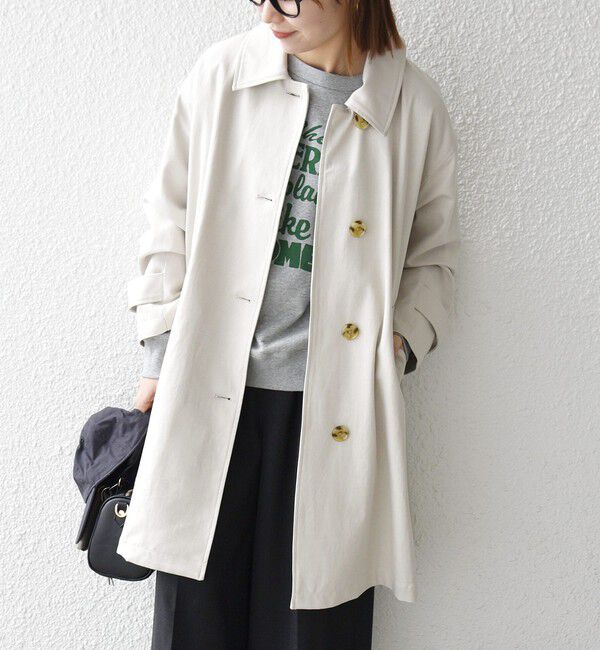 SHIPS any「SHIPS any:〈手洗い可能〉オーバー フレア ステンカラー コート」|ステンカラーコート|