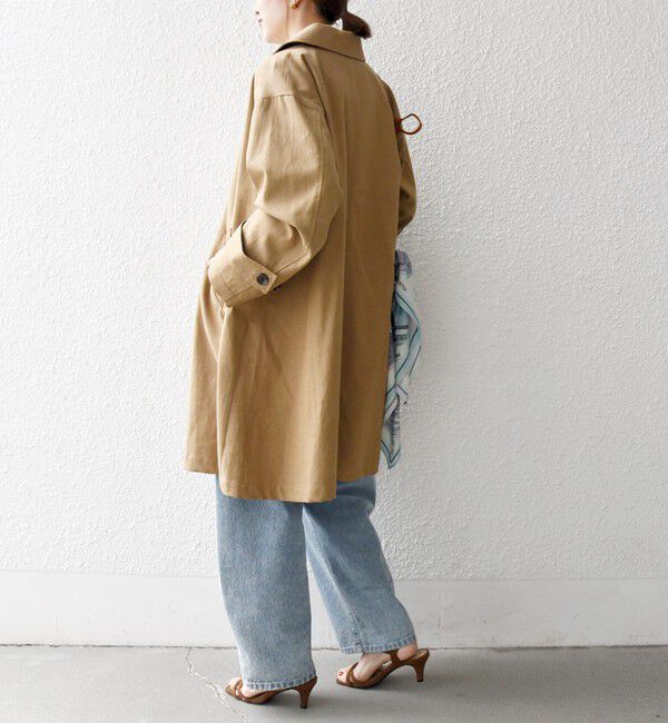 SHIPS any「SHIPS any:〈手洗い可能〉オーバー フレア ステンカラー コート」|ステンカラーコート|