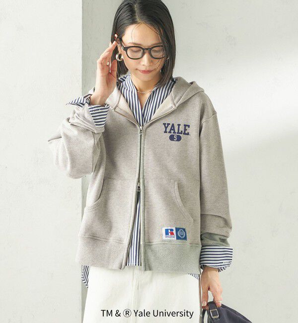 SHIPS for women「RUSSELL ATHLETIC:〈洗濯機可能〉YALE HOODIE」|パーカー|ライトグレー