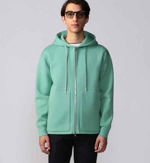 CABaN「CABaN コットンカシミヤ ジップパーカ」|ニット・セーター|