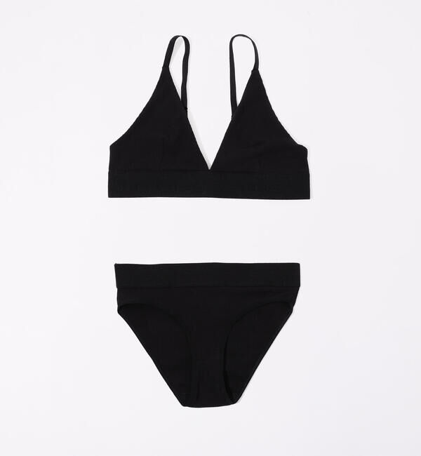 TOMORROWLAND BUYING WEAR「BASE RANGE コットンリブ トライアングルブラトップ」|インナー|