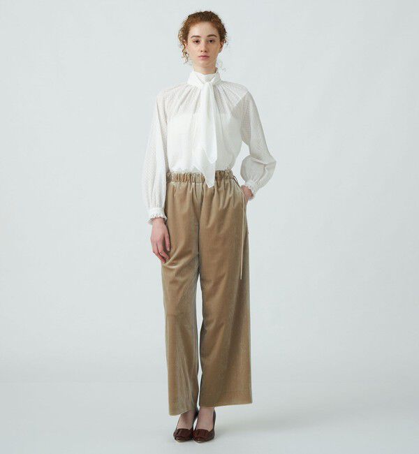 Ballsey「マットベロア イージーストレートパンツ」|その他|