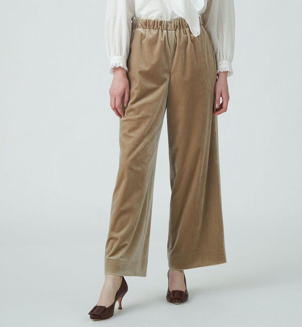 Ballsey「マットベロア イージーストレートパンツ」|その他|