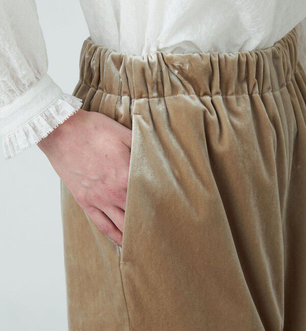 Ballsey「マットベロア イージーストレートパンツ」|その他|