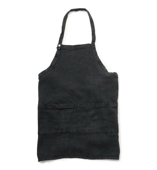 TOMORROWLAND HOME「ウォッシャブルリネン エプロン」|食器・キッチングッズ|19 ブラック