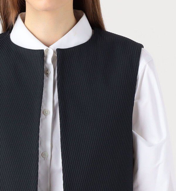 DES PRES「ツイルジャカード クルーネックジレ」|ベスト・ジレ|