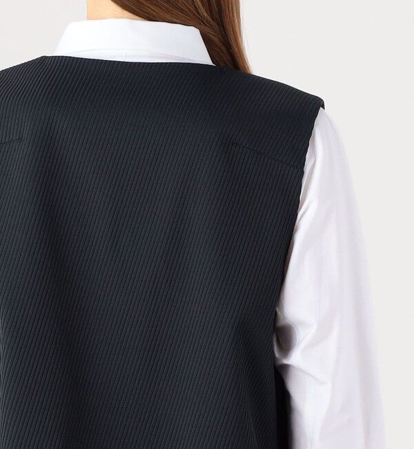 DES PRES「ツイルジャカード クルーネックジレ」|ベスト・ジレ|