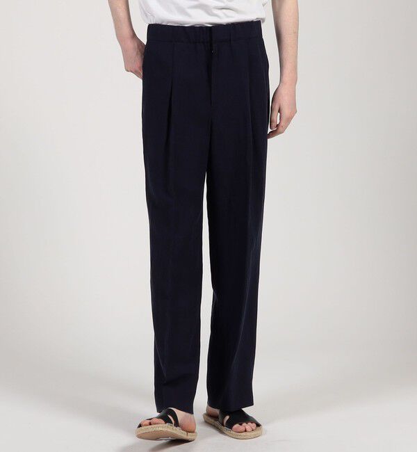 TOMORROWLAND MENS「セルロースリネン 1プリーツバレル イージーパンツ」|その他|