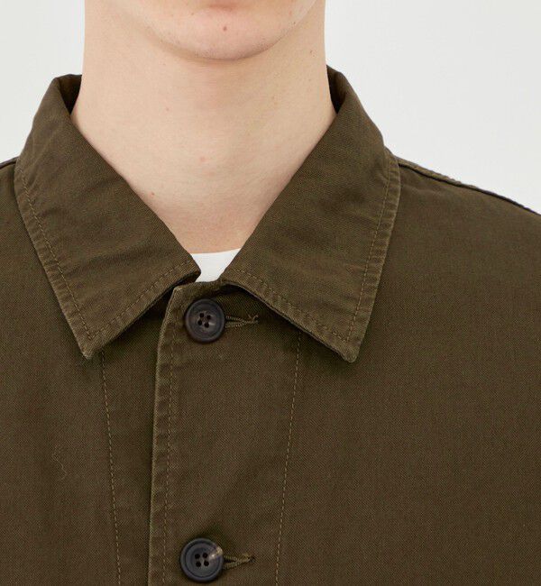 GALERIE VIE「ストーンウェーブコットン サファリシャツ」|ブルゾン・スタジャン|