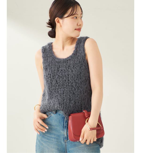 Plage「ジャンボタム ノースリーブ プルオーバー」|ニット・セーター|