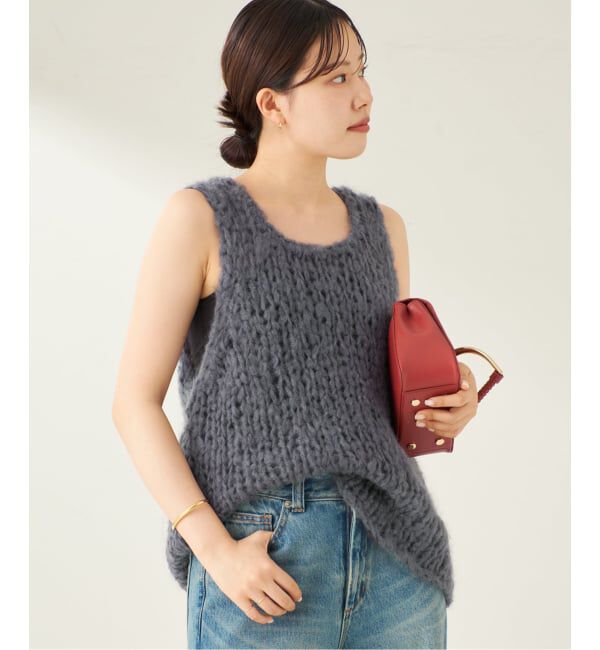 Plage「ジャンボタム ノースリーブ プルオーバー」|ニット・セーター|