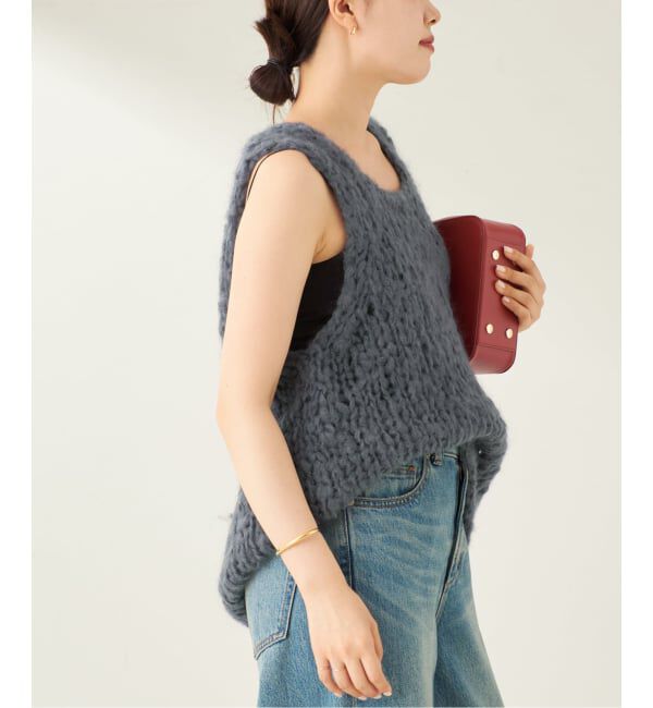 Plage「ジャンボタム ノースリーブ プルオーバー」|ニット・セーター|