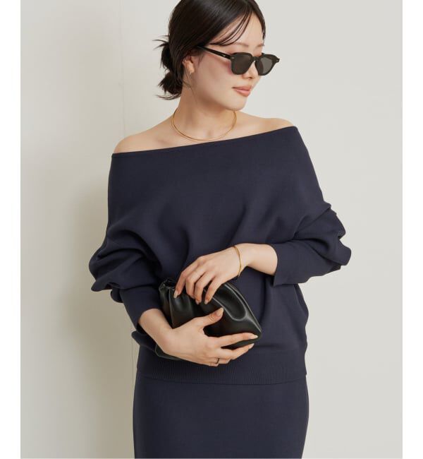 Plage「VIS/PL スムース ボートネックプルオーバー」|ニット・セーター|