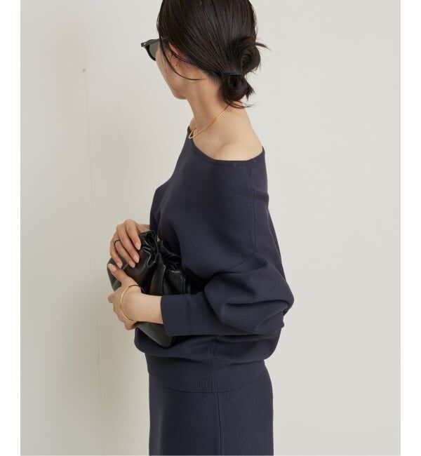 Plage「VIS/PL スムース ボートネックプルオーバー」|ニット・セーター|