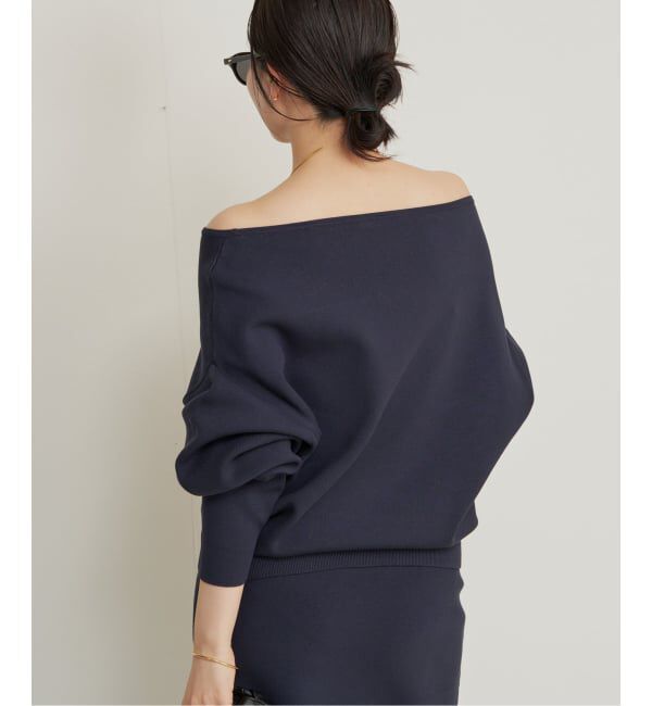 Plage「VIS/PL スムース ボートネックプルオーバー」|ニット・セーター|