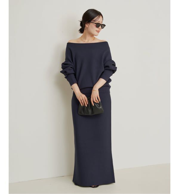 Plage「VIS/PL スムース ボートネックプルオーバー」|ニット・セーター|