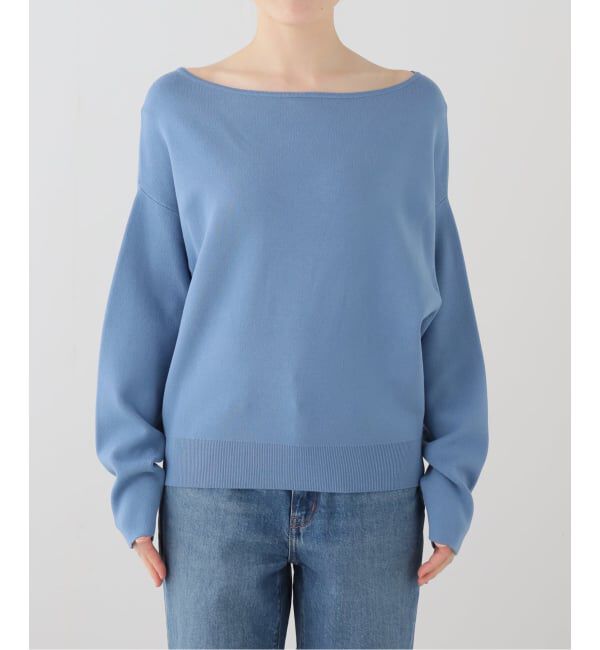 Plage「VIS/PL スムース ボートネックプルオーバー」|ニット・セーター|