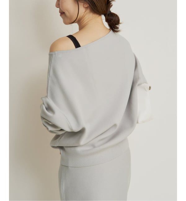 Plage「VIS/PL スムース ボートネックプルオーバー」|ニット・セーター|