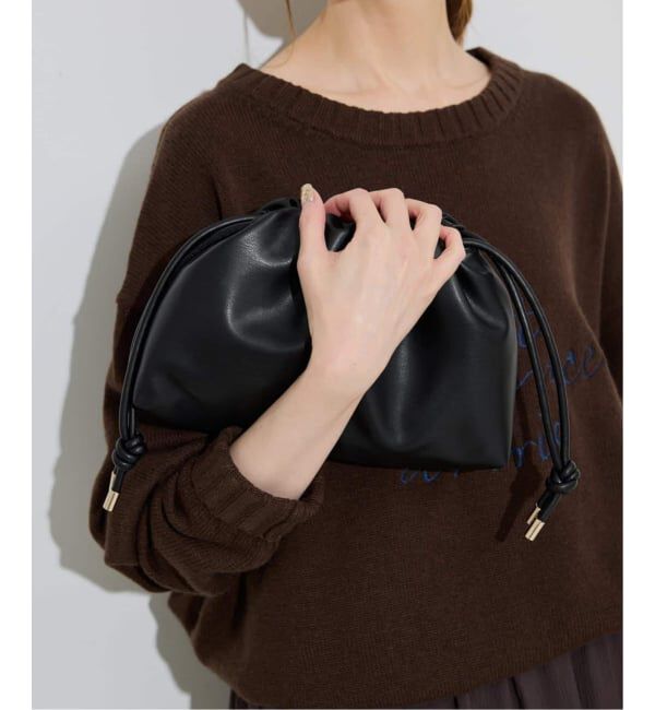 SLOBE IENA「《追加2予約》SLOBE 3WAY スムース巾着バッグ」|その他|