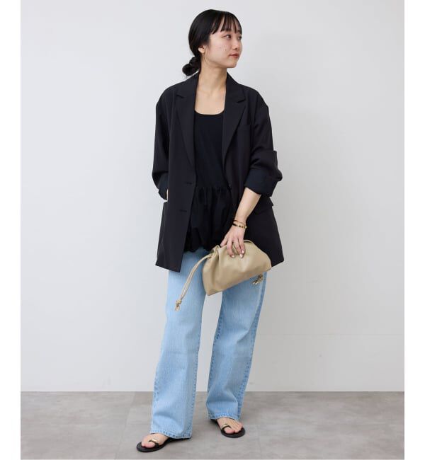 SLOBE IENA「《追加2予約》SLOBE 3WAY スムース巾着バッグ」|その他|