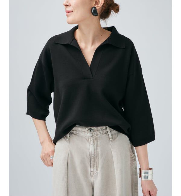 VERMEIL par iena「サマーウールスキッパーハーフスリーブプルオーバー」|ニット・セーター|