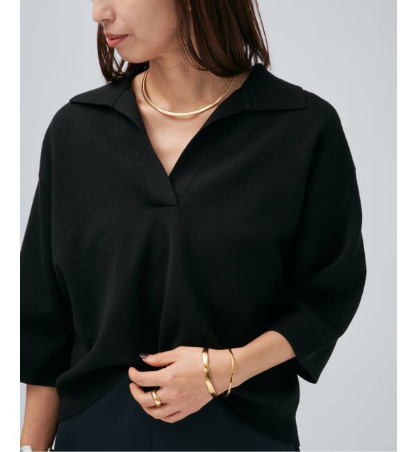 VERMEIL par iena「サマーウールスキッパーハーフスリーブプルオーバー」|ニット・セーター|