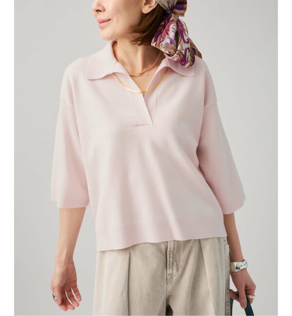 VERMEIL par iena「サマーウールスキッパーハーフスリーブプルオーバー」|ニット・セーター|