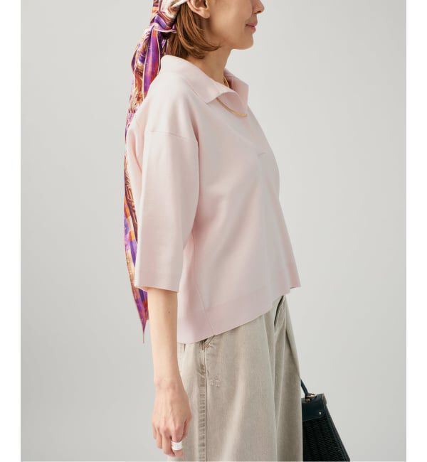 VERMEIL par iena「サマーウールスキッパーハーフスリーブプルオーバー」|ニット・セーター|