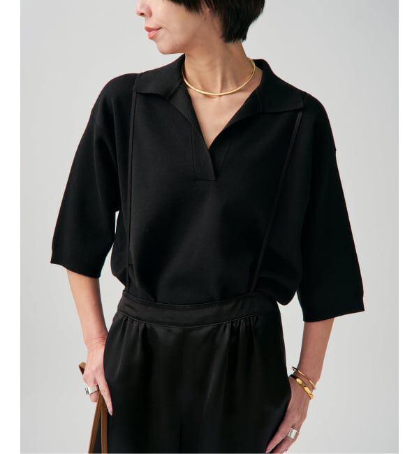 VERMEIL par iena「サマーウールスキッパーハーフスリーブプルオーバー」|ニット・セーター|