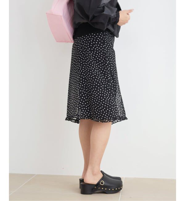 IENA LA BOUCLE「IENA LA BOUCLE シアードットスカート」|スカート|