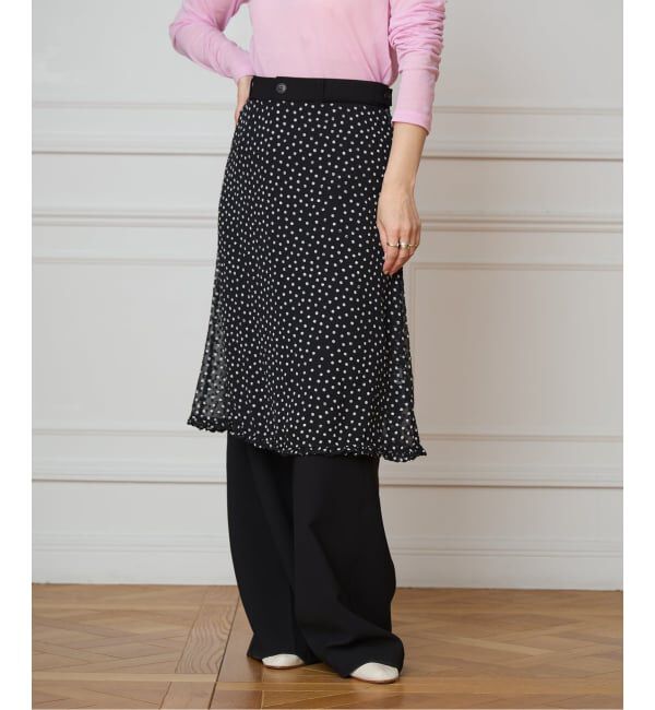 IENA LA BOUCLE「IENA LA BOUCLE シアードットスカート」|スカート|