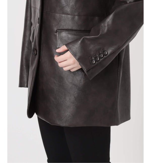 JOURNAL STANDARD「フェイクレザー/フェイクスエードジャケット」|ライダースジャケット|