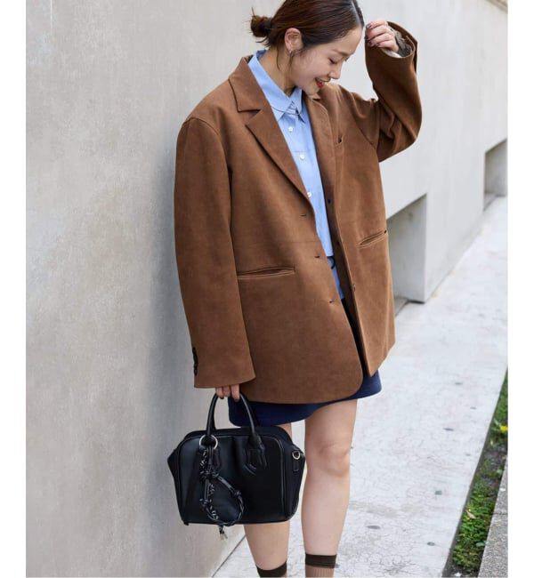 JOURNAL STANDARD「フェイクレザー/フェイクスエードジャケット」|ライダースジャケット|