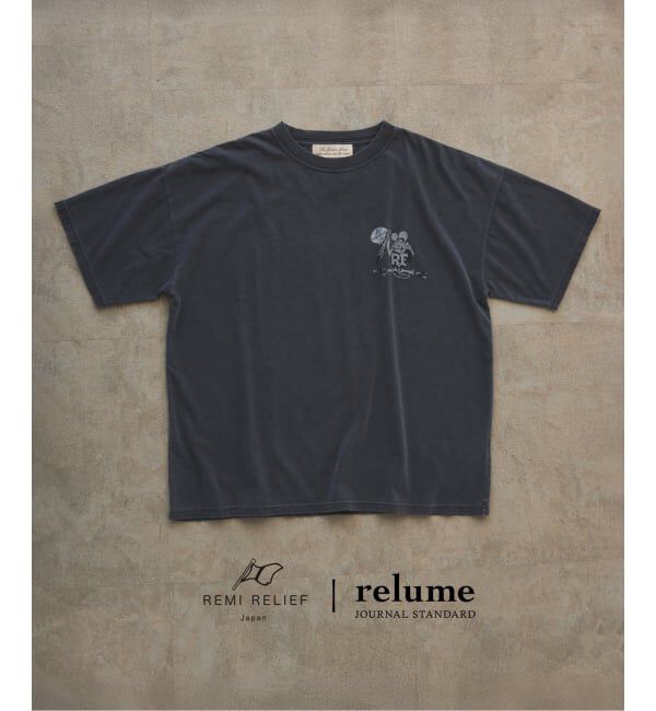 JOURNAL STANDARD relume「《予約》REMI RELIEF 別注 &rdquo;RAT FINK&rdquo; ヴィンテージ加工 ワイドTシャツ」|Tシャツ・カットソー|ブラック