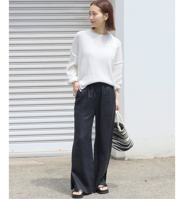 JOURNAL STANDARD relume「《一部WEB限定追加予約 / 新色 / 新サイズ》麻スリットイージーパンツ」|その他|