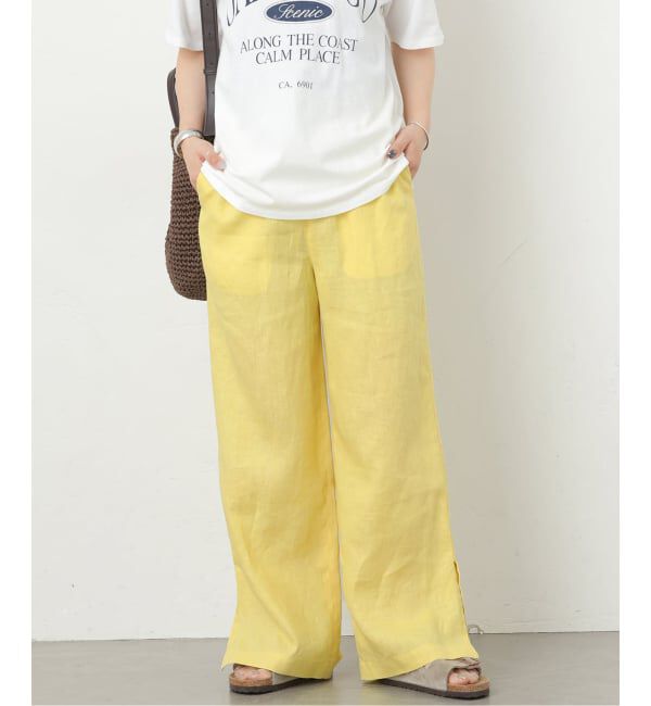 JOURNAL STANDARD relume「《一部WEB限定追加予約 / 新色 / 新サイズ》麻スリットイージーパンツ」|その他|