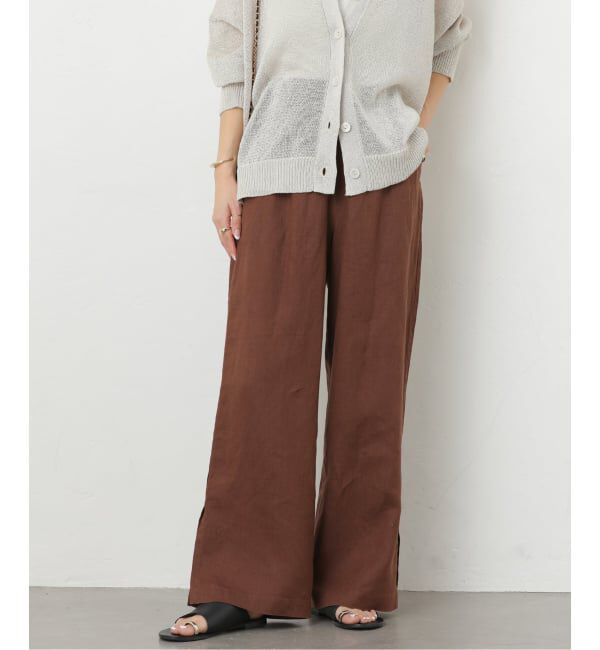 JOURNAL STANDARD relume「《一部WEB限定追加予約 / 新色 / 新サイズ》麻スリットイージーパンツ」|その他|