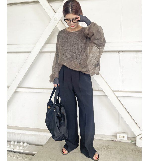 Spick and Span「《追加2》シアーボートネックプルオーバー」|Tシャツ・カットソー|