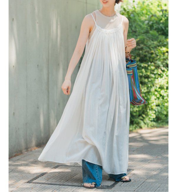 Spick and Span「HYU ギャザーワンピース」|ワンピース|