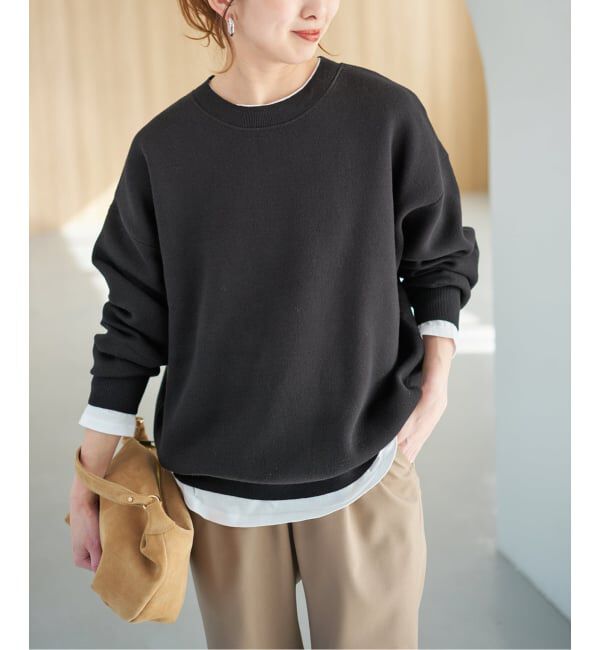 Spick and Span「《一部店舗+WEB限定》2枚SET ルーズニット&カット」|ニット・セーター|ブラック