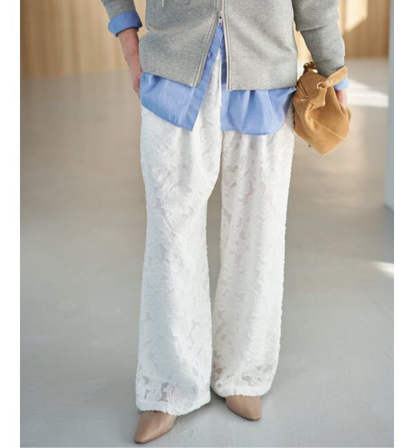 Spick and Span「《WEB限定》シアージャガードイージーパンツ」|その他|