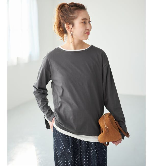 Spick and Span「《一部店舗+WEB限定》2枚SET レイヤードプルオーバー」|Tシャツ・カットソー|
