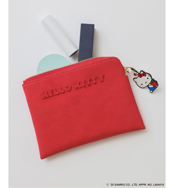 Spick and Span「《追加予約》HELLO KITTY S&S HASHIBAMI フェイクスエードポーチ」|ポーチ|