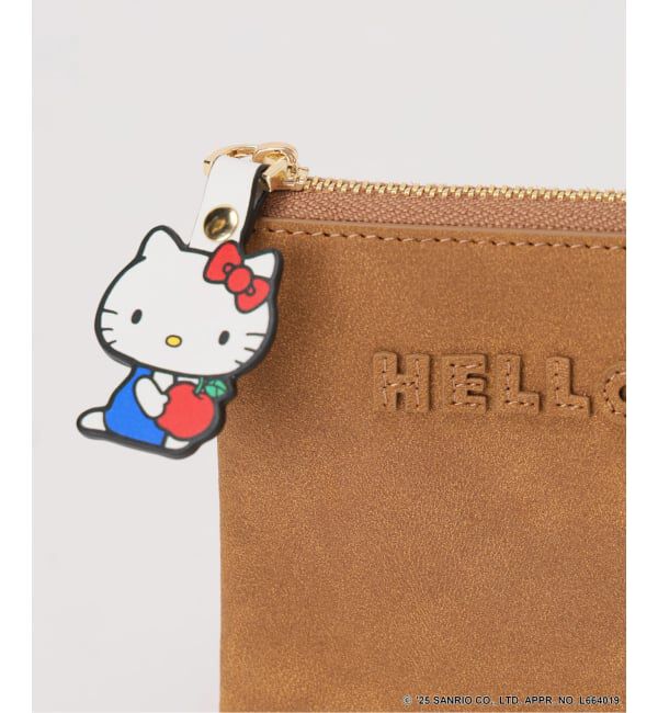 Spick and Span「《追加予約》HELLO KITTY S&S HASHIBAMI フェイクスエードポーチ」|ポーチ|