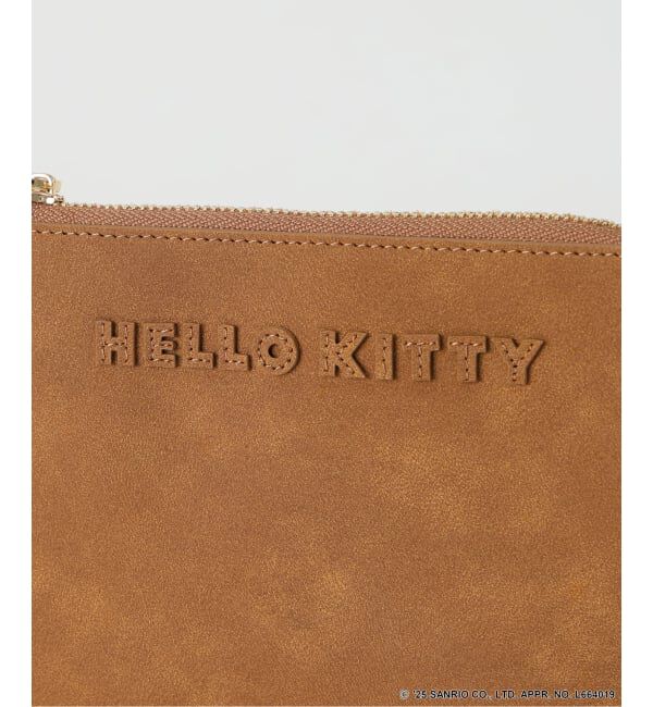 Spick and Span「《追加予約》HELLO KITTY S&S HASHIBAMI フェイクスエードポーチ」|ポーチ|