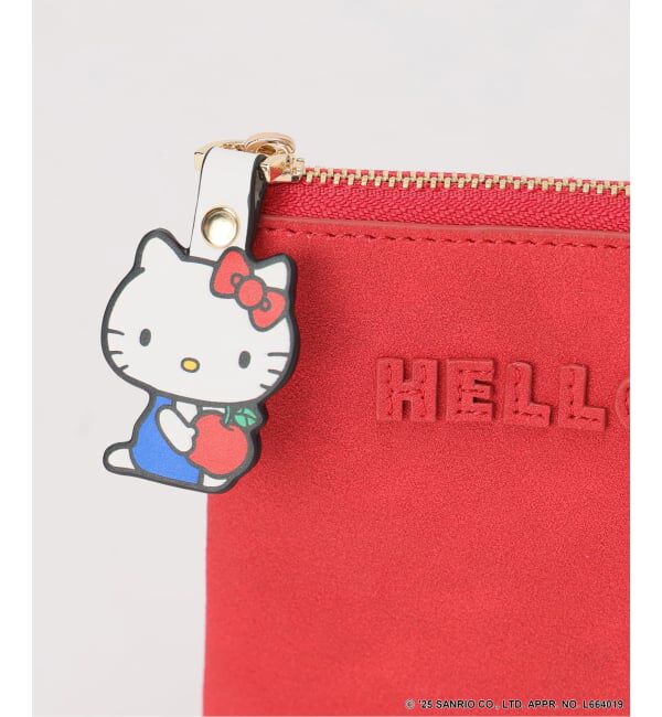 Spick and Span「《追加予約》HELLO KITTY S&S HASHIBAMI フェイクスエードポーチ」|ポーチ|