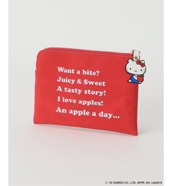 Spick and Span「《追加予約》HELLO KITTY S&S HASHIBAMI フェイクスエードポーチ」|ポーチ|