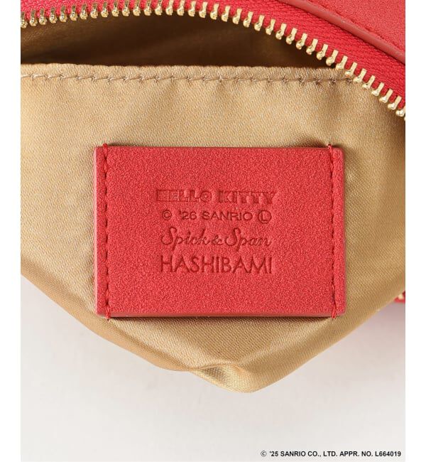Spick and Span「《追加予約》HELLO KITTY S&S HASHIBAMI フェイクスエードポーチ」|ポーチ|