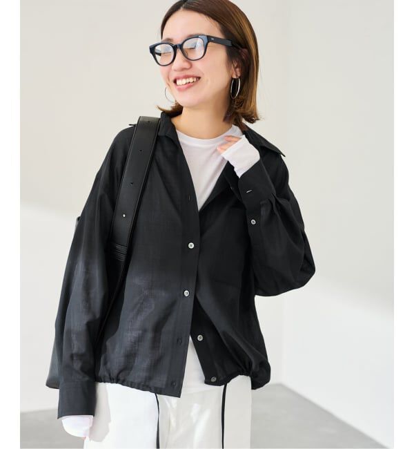 FRAMeWORK「≪一部店舗＋WEB限定 / 追加≫シアートロドロストレギュラーシャツ」|シャツ・ブラウス|ブラック