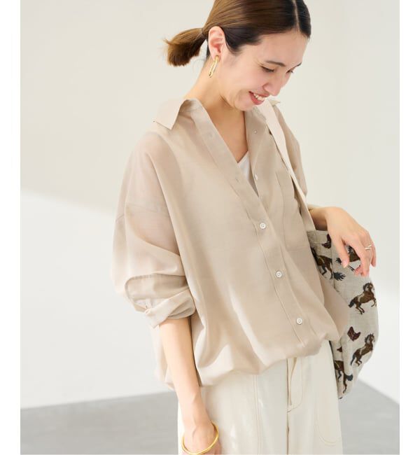 FRAMeWORK「≪一部店舗＋WEB限定 / 追加≫シアートロドロストレギュラーシャツ」|シャツ・ブラウス|